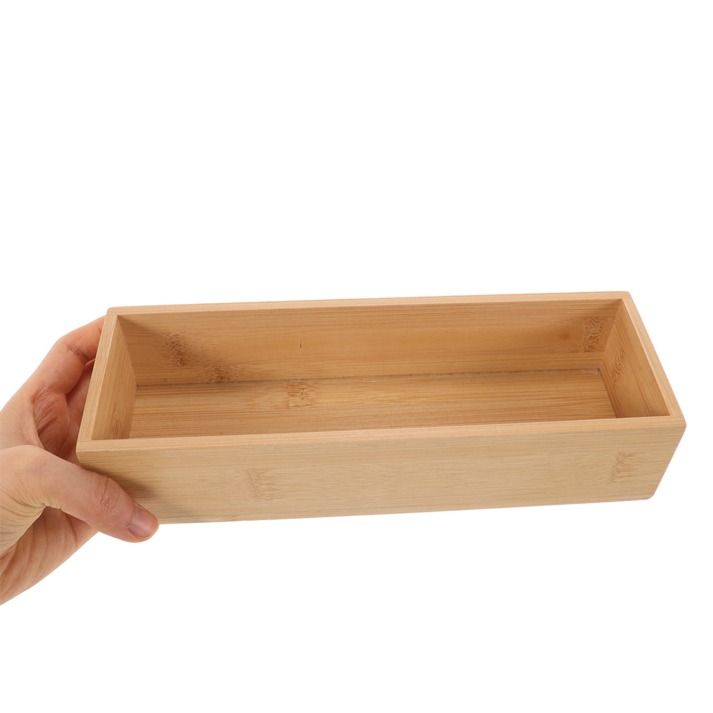 2 Stuks Gebruiksvoorwerp Opbergcontainer Houten Doos Zilverwerk Bamboe Dozen Voor Sieraden Gevallen Reizen