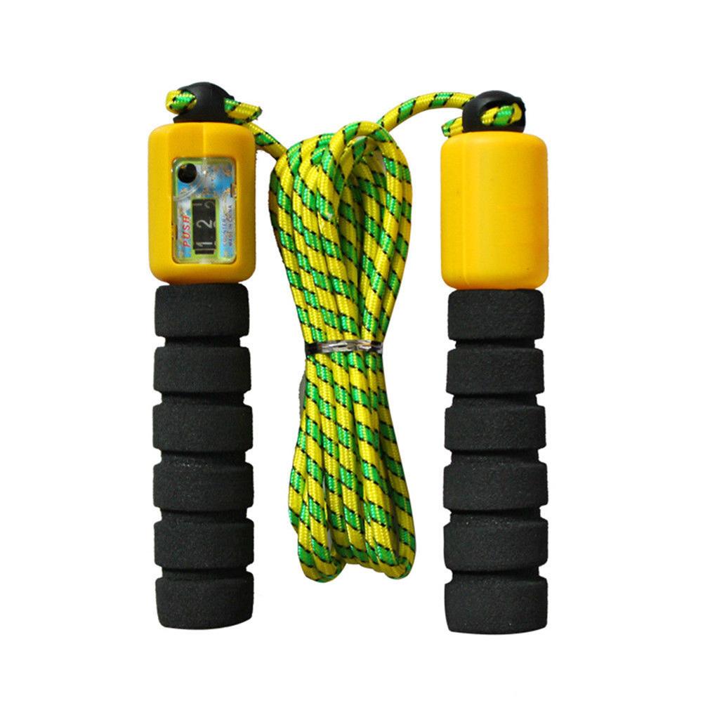 Jump Rope with Electronic Counter Adjustable Fast Speed Counting Kids Skipping Rope Jumping Wire Workout Equipments