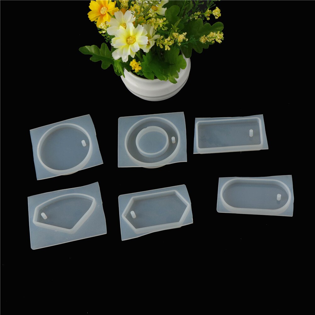 1PC DIY Diamond mold handmade Ear Studs Pendant Epoxy silicone mould 3D Silicone Silicone Mold Epoxy Resin Jewelry Mould Making