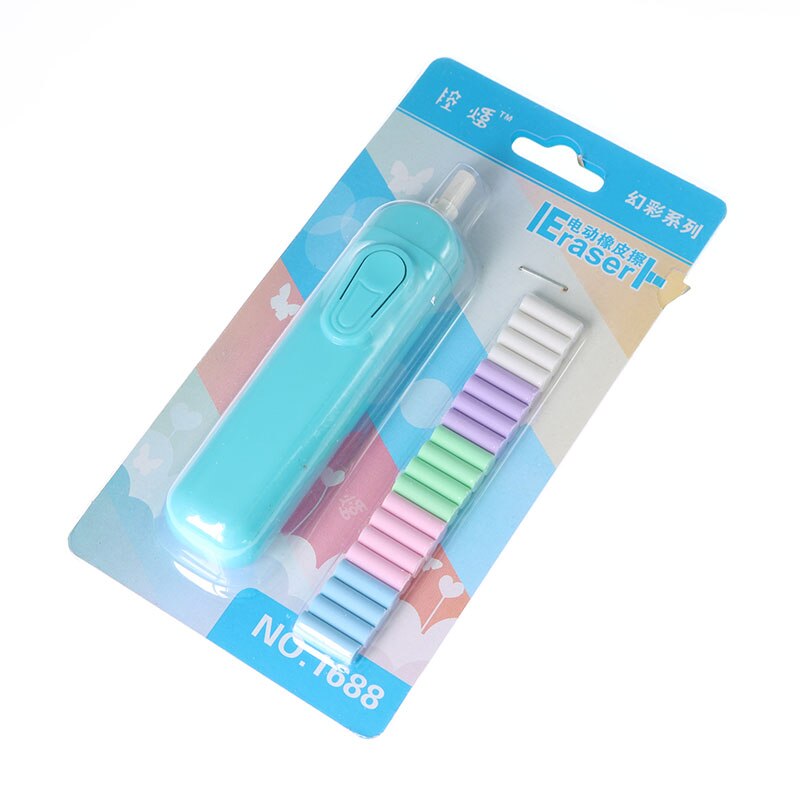 Der Went Battery Operated Eraser Electric Eraser Automatic School Supplies Leather Stationery Child Day Material Escolar: B