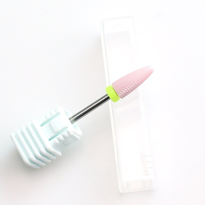 Máquina eléctrica para manicura, brocas cerámicas de 5 tipos, color rosa, lima de uñas, cutículas, fresa, herramientas de arte de uñas: 05