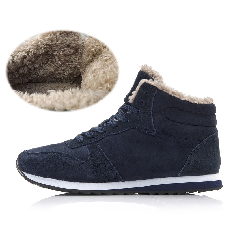 Männer Stiefel Winter Schuhe Plus Größe 46 Stiefeletten Warme Pelz Herren Winter Turnschuhe Winter Stiefel Plüsch Herren Schuhe Winter schnee Stiefel