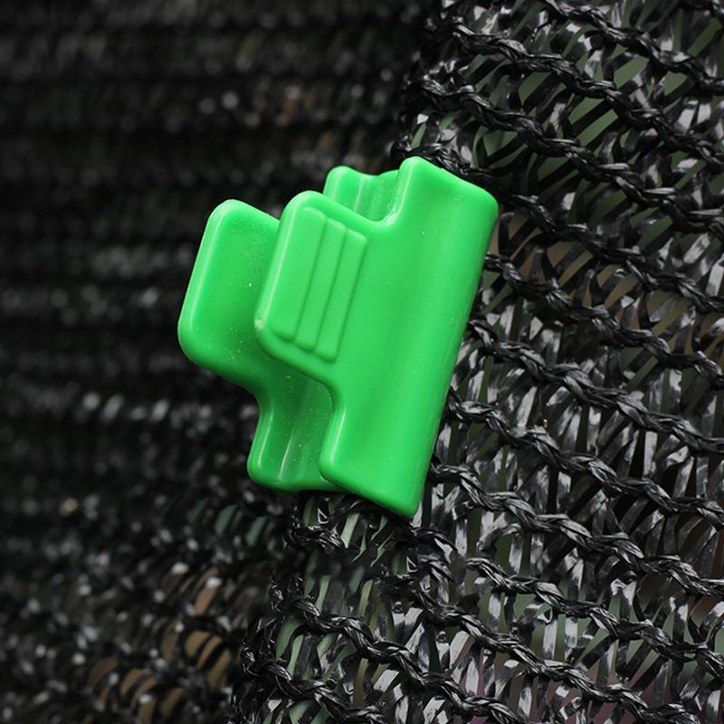 24 Pcs Plastic Greenhouse Snap Clamps Film Buckle Clamps Plastic Pipe Clamps