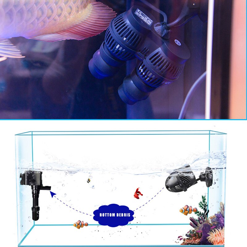 Pompe à eau de Circulation 220-240V | Machine à eau ondulée pour Aquarium réservoir de poissons HFing
