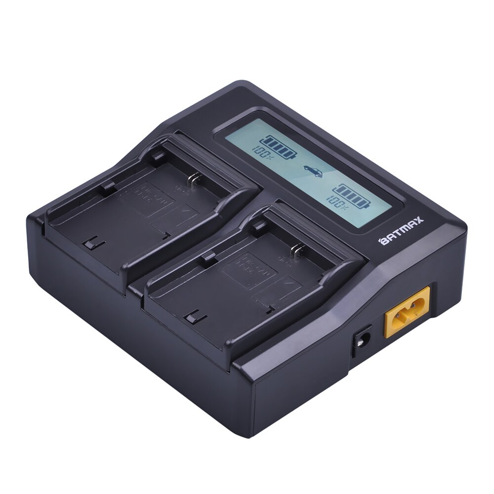 Durapro 2x 2000 mah lp -e6 lp-e6n lp  e6 kamera li-ion batteri + lcd snabbladdare för canon eos 5ds r 5d mark  ii 5d 6d 7d 80d