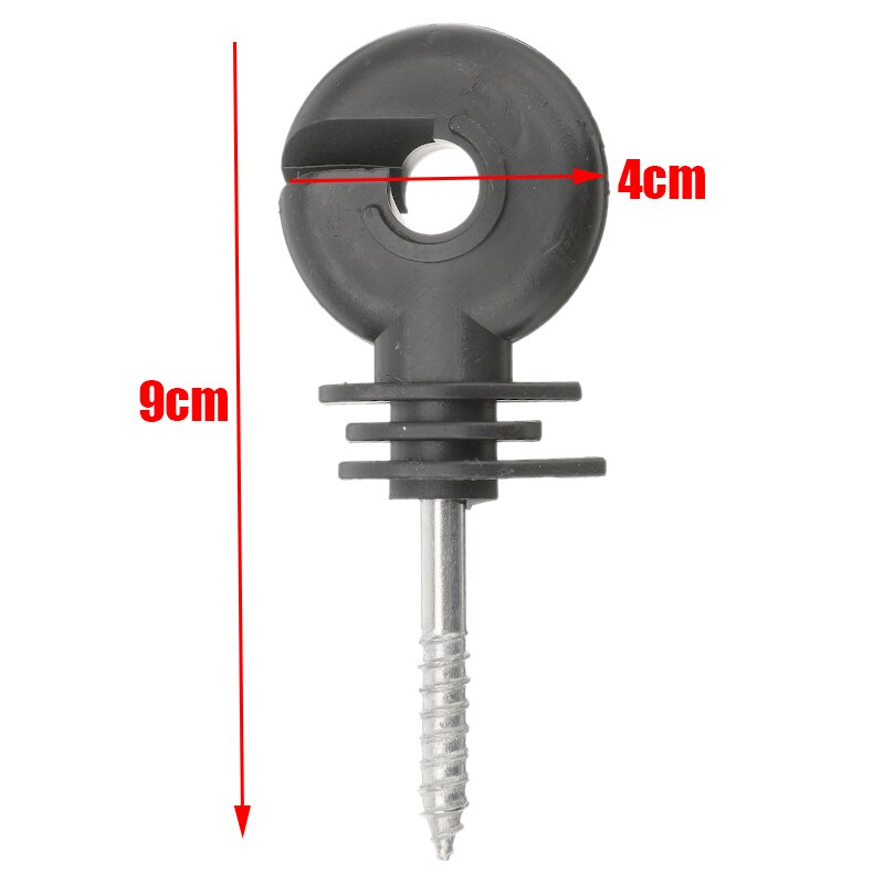50Pcs Elektrische Hek Offset Ring Isolator Voor Hout Post Hekwerk Schroef In Berichten Draad Veilig Landbouw Tuin Accessoires