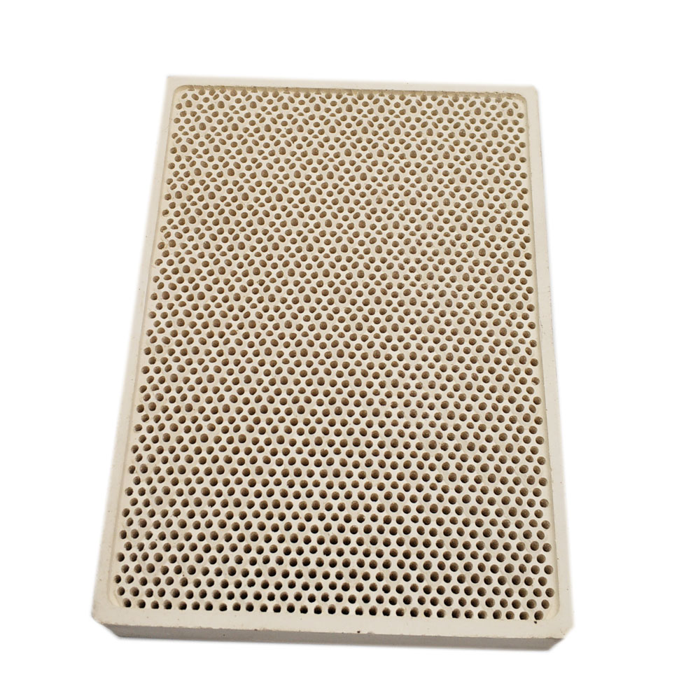 Terre étoile cordiérite brûleur en céramique haute température plaque gaz Grill pièces de rechange poêle chauffage peigne 132*92*14mm