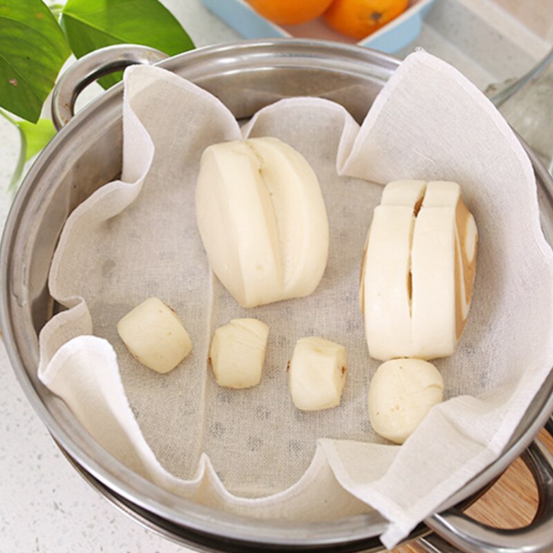 Cotton Steam Cloth For Steaming Grid Cleaning Steam Basket Cloth Cookware Gadget