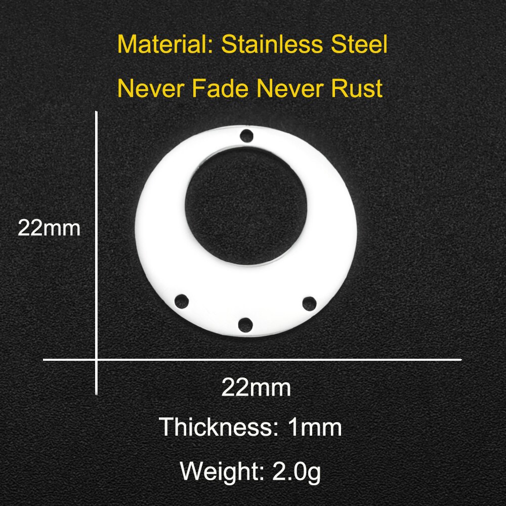 5 pz/lotto 316 in Acciaio Inox Geometrica Fiore suola FAI DA TE Orecchino Connettore di Fascino tutto'ingrosso OEM ordine Acettato Prezzo di Fabbrica: Colore rosa