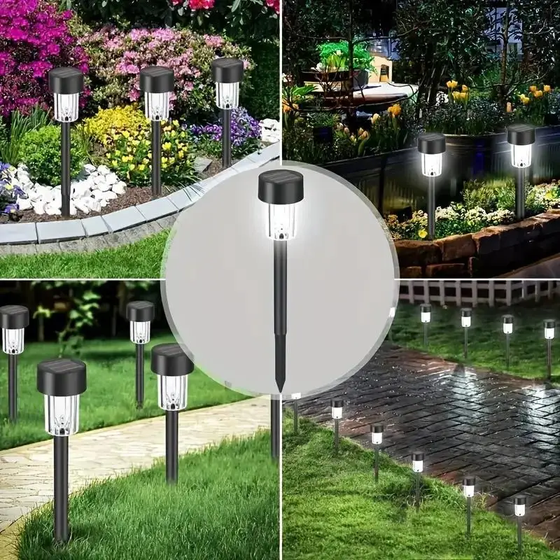 Zewnętrzne lampy solarne ogrodowe wodoodporne krajobrazowe trawnikowe domowe uliczne przejścia ochrona ekologiczna dekoracja ogrodnicza