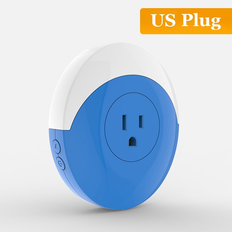 Smart Plug Outlet Switch WiFi Socket RGB LED Night Light Timer Sockets Voice/APP Remote Control For Alexa Google Home: US