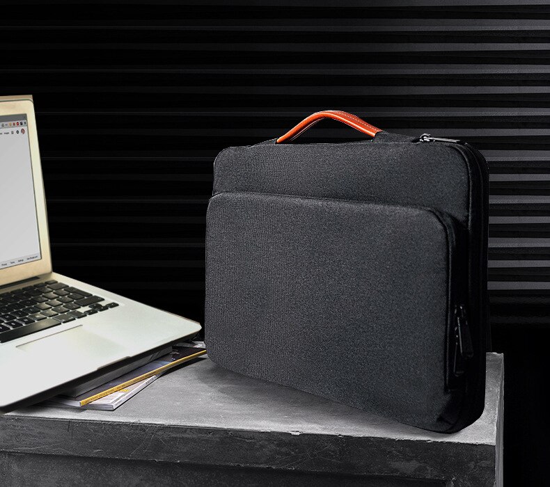 Men Portafolio Notebook Bag 15.6 for Macbook 13.3 14inch Office Business Thin Notebook Tablet Bag Messenger Bags Chain 13 Inches