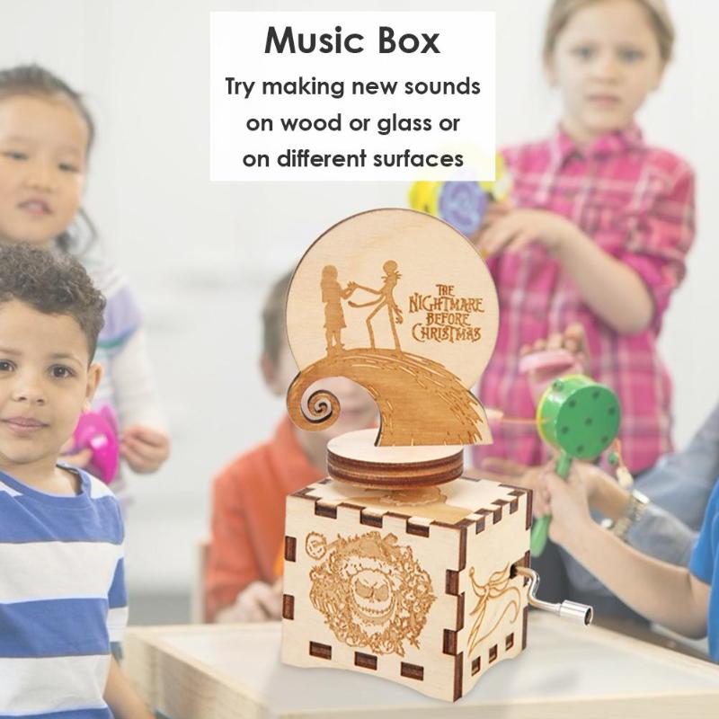 retro drewniana ręka łukowaty pozytywka sława znakomity wystrój salonu domowe dekoracje na imprezę prezent urodzinowy dla dzieci