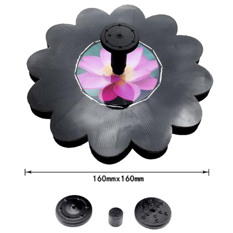 Solar Garden Fountain Pump Solar Garden Pond Pool Fountains Waterfalls Aquarium Landscape Solar Submersible Pump