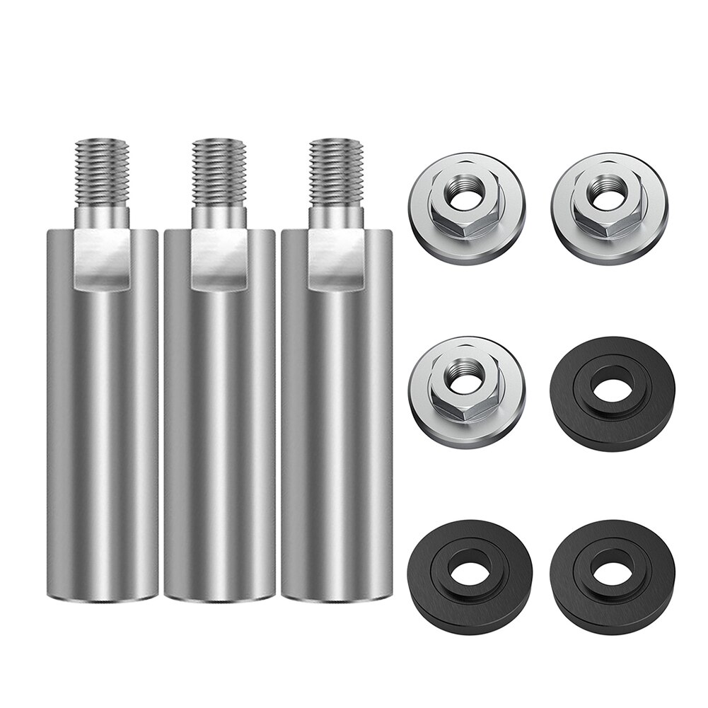 1/2/3PCS M10/M14 Thread Adapter Extension Rod 80mm Angle Grinder Extension Connecting Rod For Polishing Pad Grinding Connection: 3Pcs