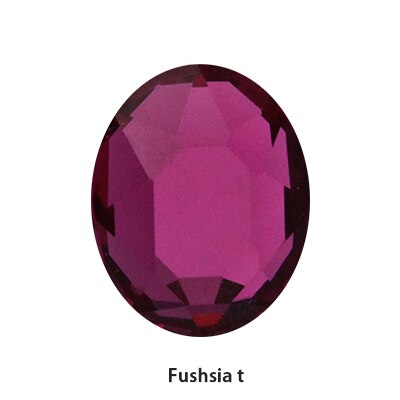 8x10mm Oval Nail Art Decorations Crystals Strass Flat Back Stones Rhinestones Applique Color Stone for Craft Dress Gymnastic Clo: Fushsia