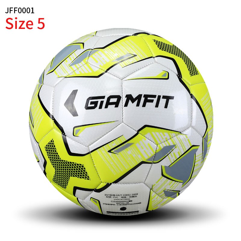 2020 partita di Pallone Da Calcio di Dimensioni Standard 4 Size 5 Pallone di Calcio DELL'UNITÀ di ELABORAZIONE e di Materiale PVC di Alta Qualità di Sport di calcio del Campionato palle di formazione: JFF0001 yellow 5