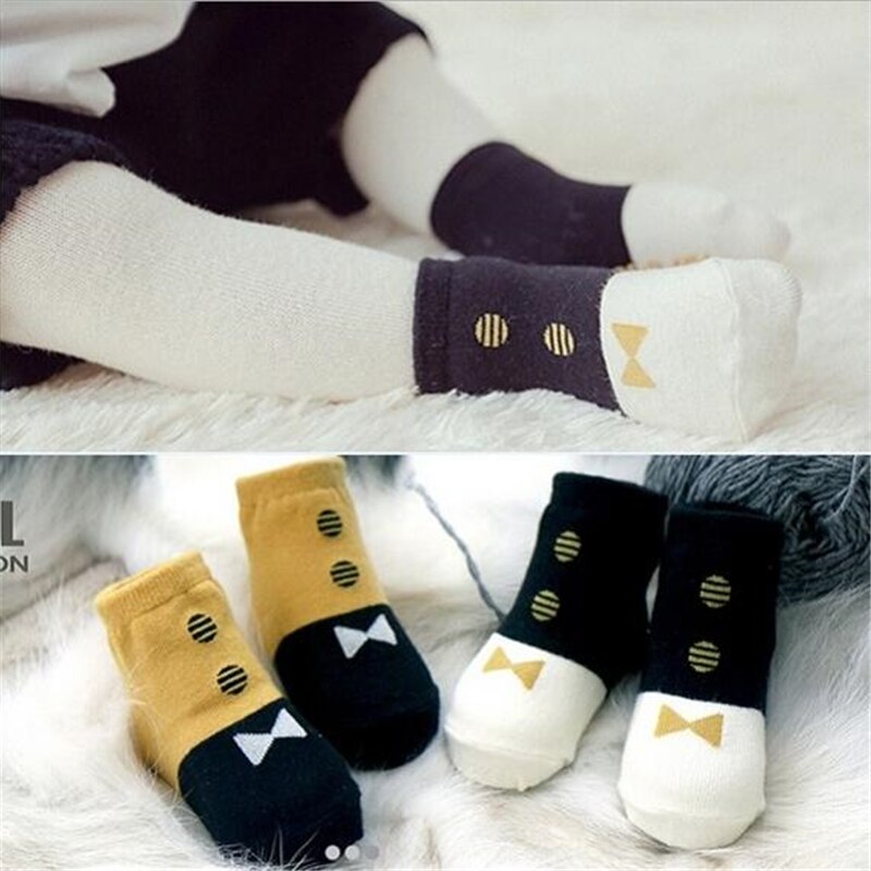 1Pairs Baby Baumwolle Socken Kinder Anti Slip Socken Boden Socken Jungen Mädchen Winter Kurze Baby Kinder Socken S/M für 0 ~ 4T