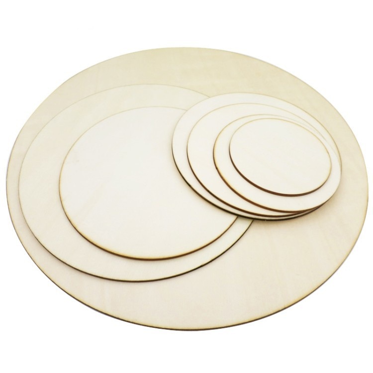10-80mm Wood Disks Crafts Log Slices Discs Cutout Circle Round Large for Paint Wedding DIY Decoration