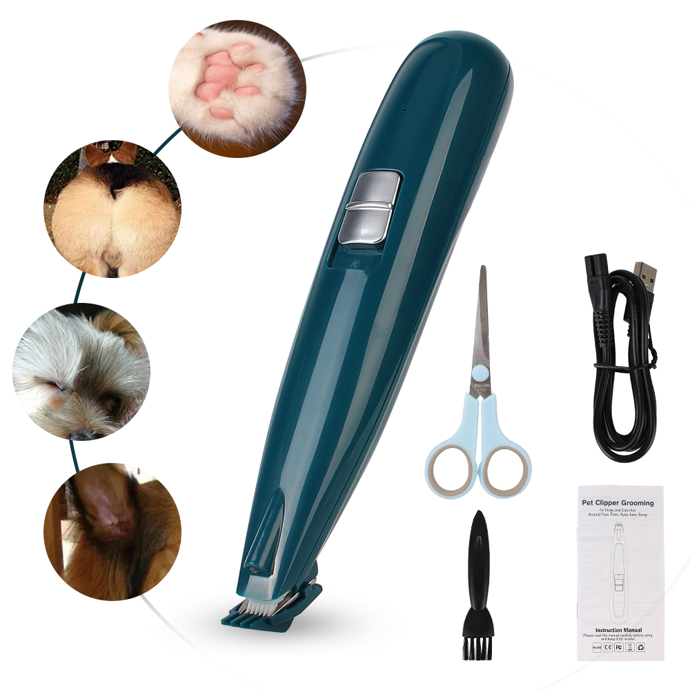 Rasoir électrique pour animaux de compagnie, accessoires pour animaux de compagnie, tondeuse pour les pieds de chat et de chien, ciseaux de toilettage à faible bruit