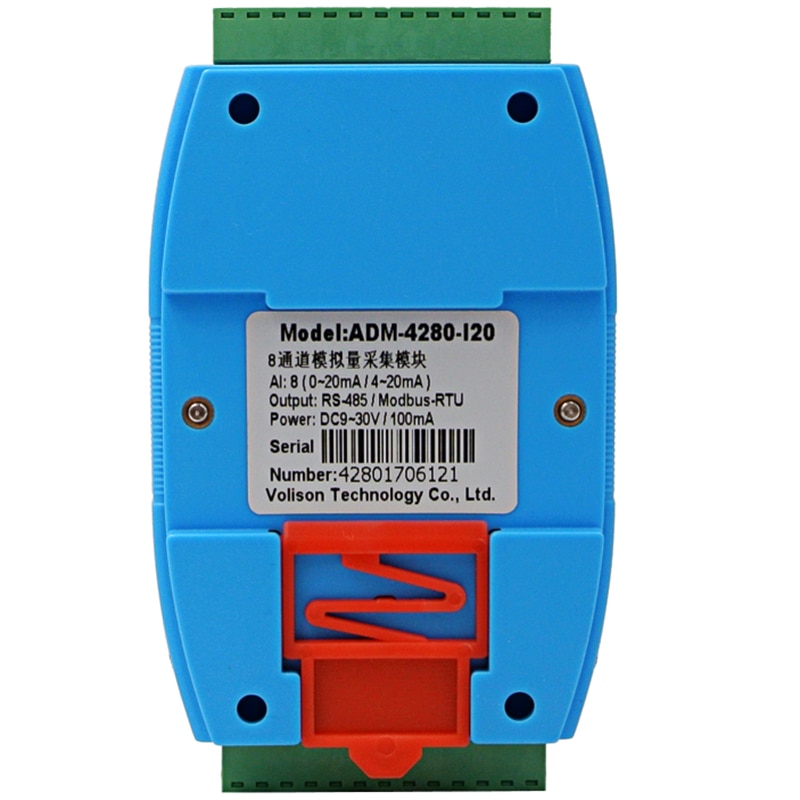 ADM-4280-C 8 way current acquisition 0-20ma / 4-20ma analog acquisition module 0-10V to 485 acquisition module