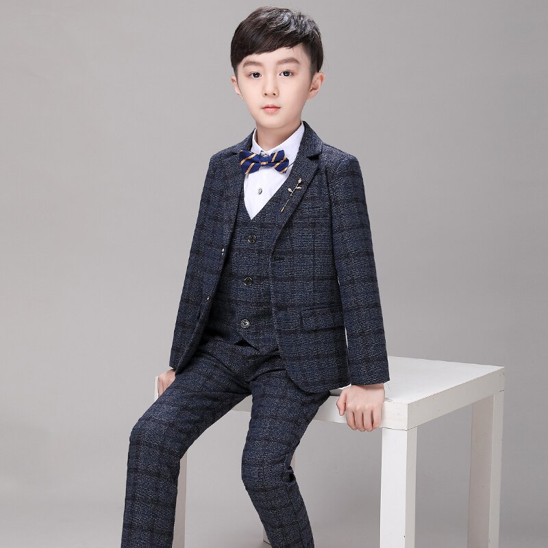 Nimble Boys Suits for Weddings Solid Navy Blue Boys Wedding Suit Formal Suit for Boy Kids Wedding Suits Blazer Boy