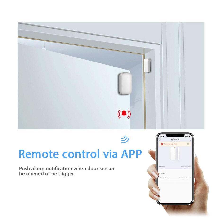 Smarsecur tuya zigbee smart home security kit pro controller hub zigbee bevægelsessensor dør/vindue sensor