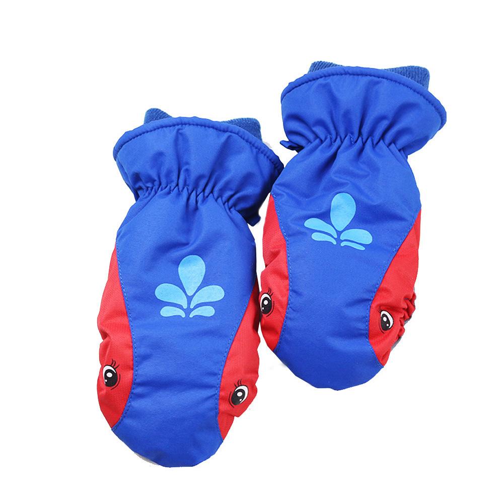 Verdikte Kids Outdoor Warme Ski Handschoenen Waterdicht Sneeuw Sport Snowboard Skiën Handschoenen Voor Kinderen Mitten: Red