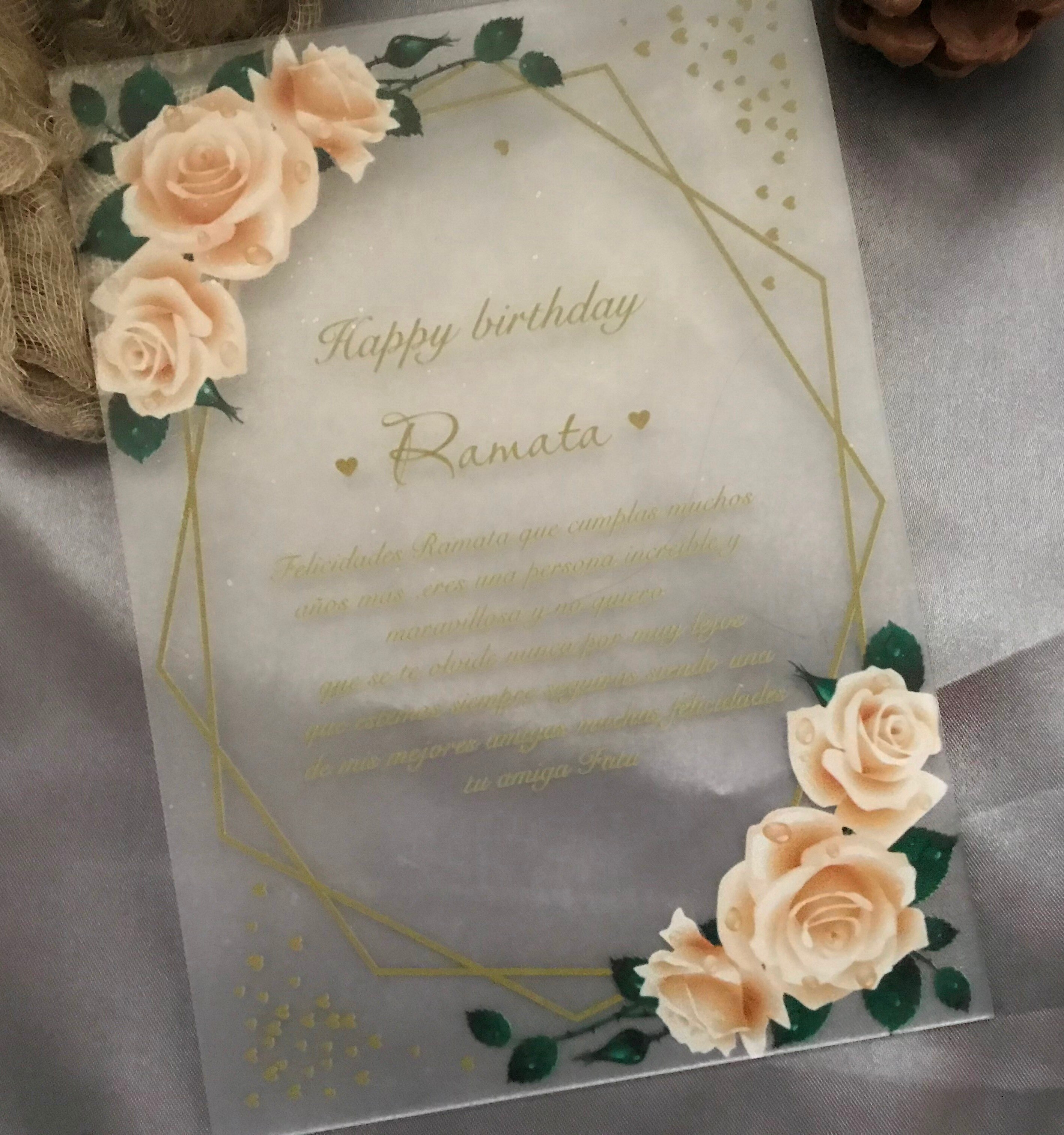 Invitaciones de flores de Oro Acrílico, invitaciones transparentes, 10 Uds., acrílico, para cumpleaños, tarjetas de menú