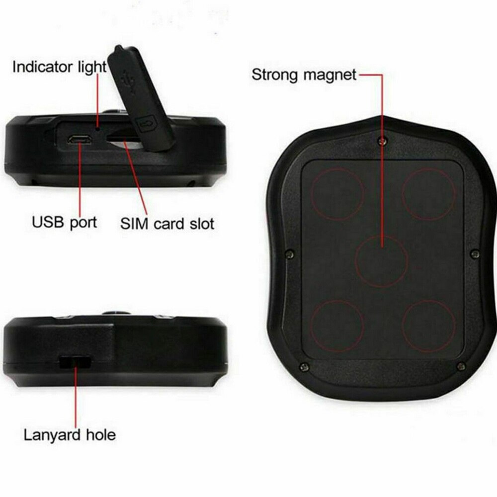 TK905 GPS Auto Tracking Device Real Time Krachtige Magneet Voertuig Tracker Zonder Doos 300g34e