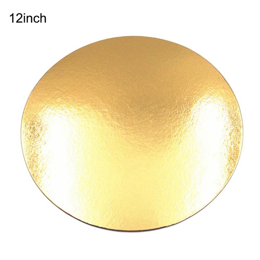 8/10/12 Inch Aluminum Foil Cake Tray Round Cake Boards Wedding Birthday Supplies Paper Pad Baking Mat: 2