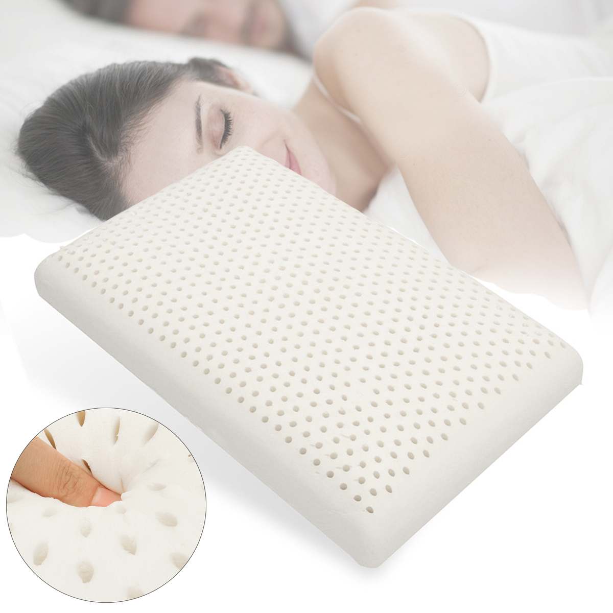 Thailand Puur Natuurlijke Latex Kussen Gezondheidszorg Nek Voor Hals Spine Beschermende Latex Kussen Orthopedisch Kussen
