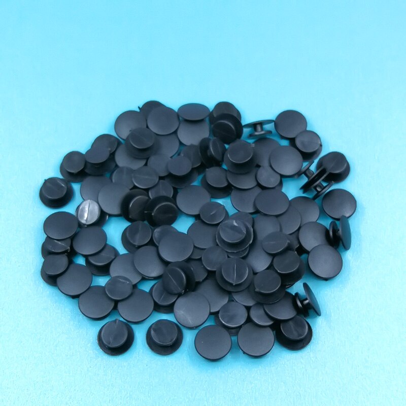 1000 stk/parti plastik knap sorte spænder dele tilbehør egnet til sandaler træsko sko diy sko charms 8/10/12/13/14/15mm