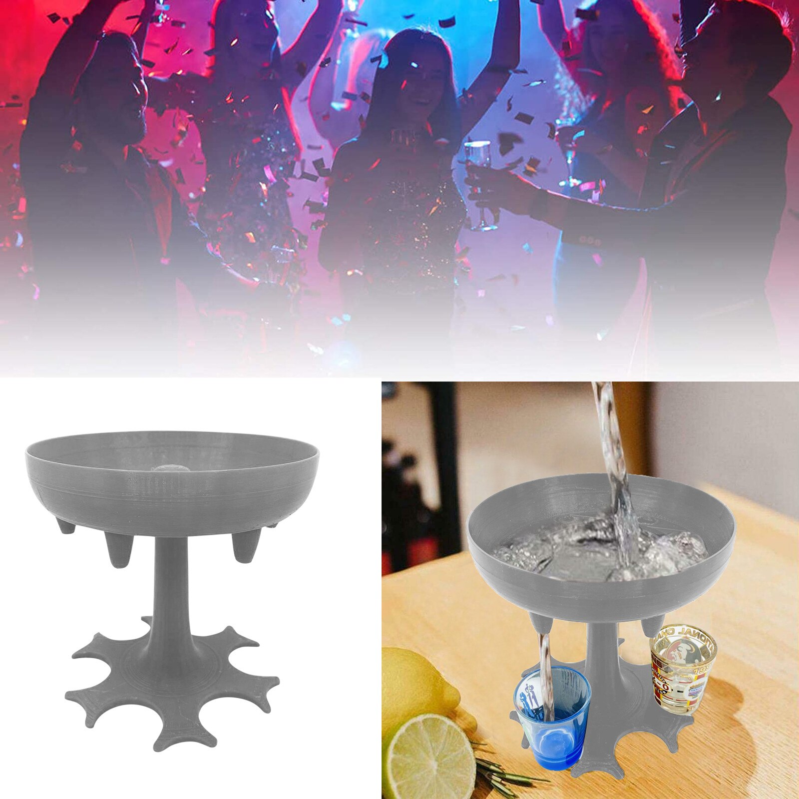 6 Shot Glass Dispenser And Holder -dispenser For Filling Liquids, Shots Dispenser Home Bar Time Liquor Dispenser And Carrier