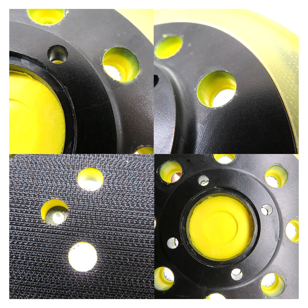 5 Inch Sanding Pad Hook &amp; Loop 8 Hole Backing Plate 125mm For DeWalt RYOBI RSE 1250 Random Orbital Sander Grinder Abrasive Tools
