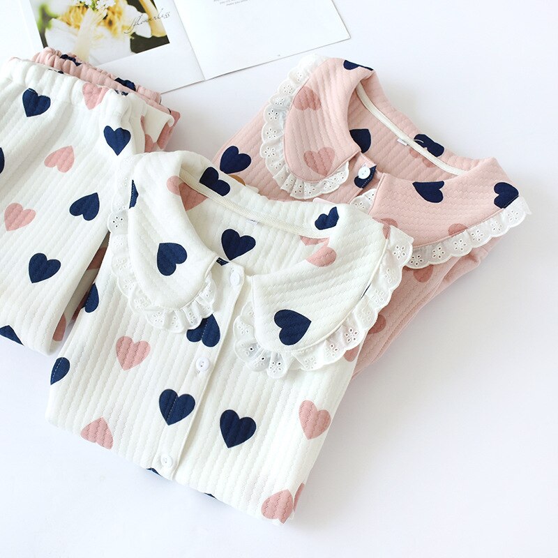 Otoño Invierno pijama de maternidad de algodón ros... Grandado