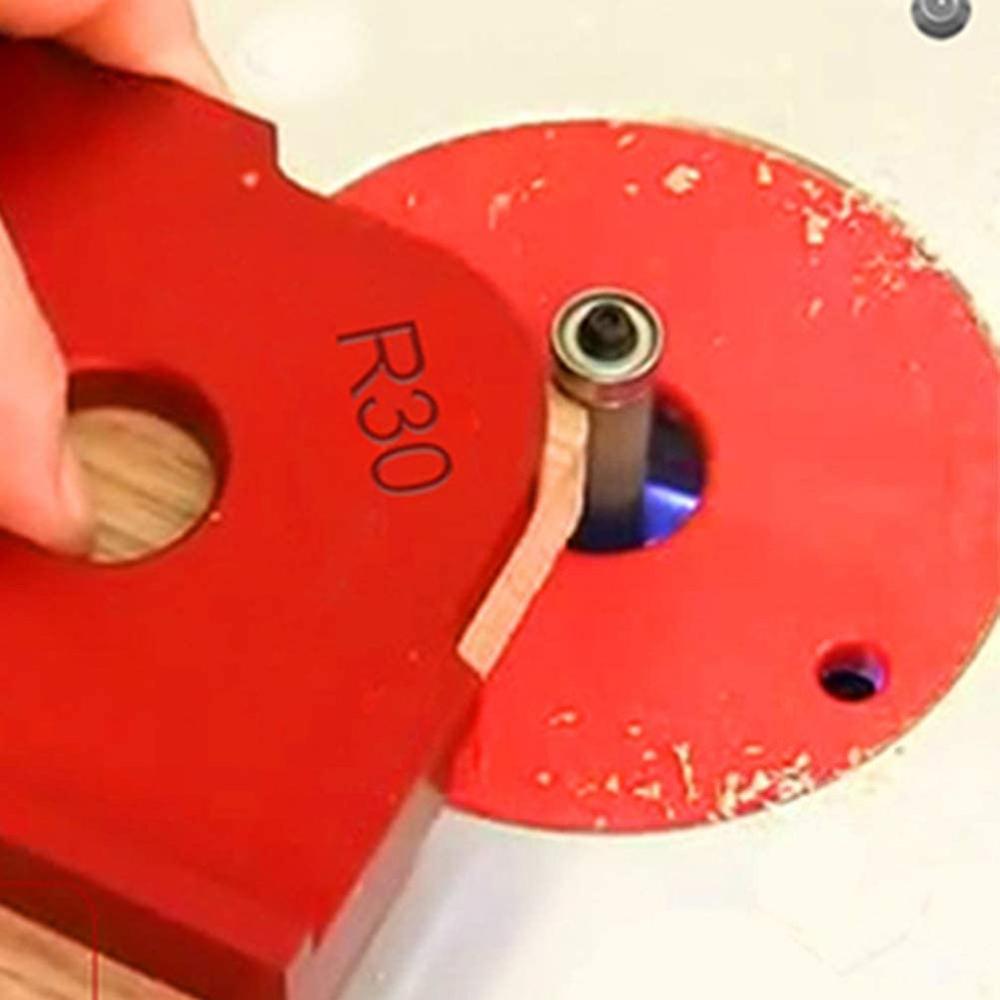 Practical Wood Panel Radius R Plate Trimming Machine Engraving Machine Round Corner Template Kit Corner Jig