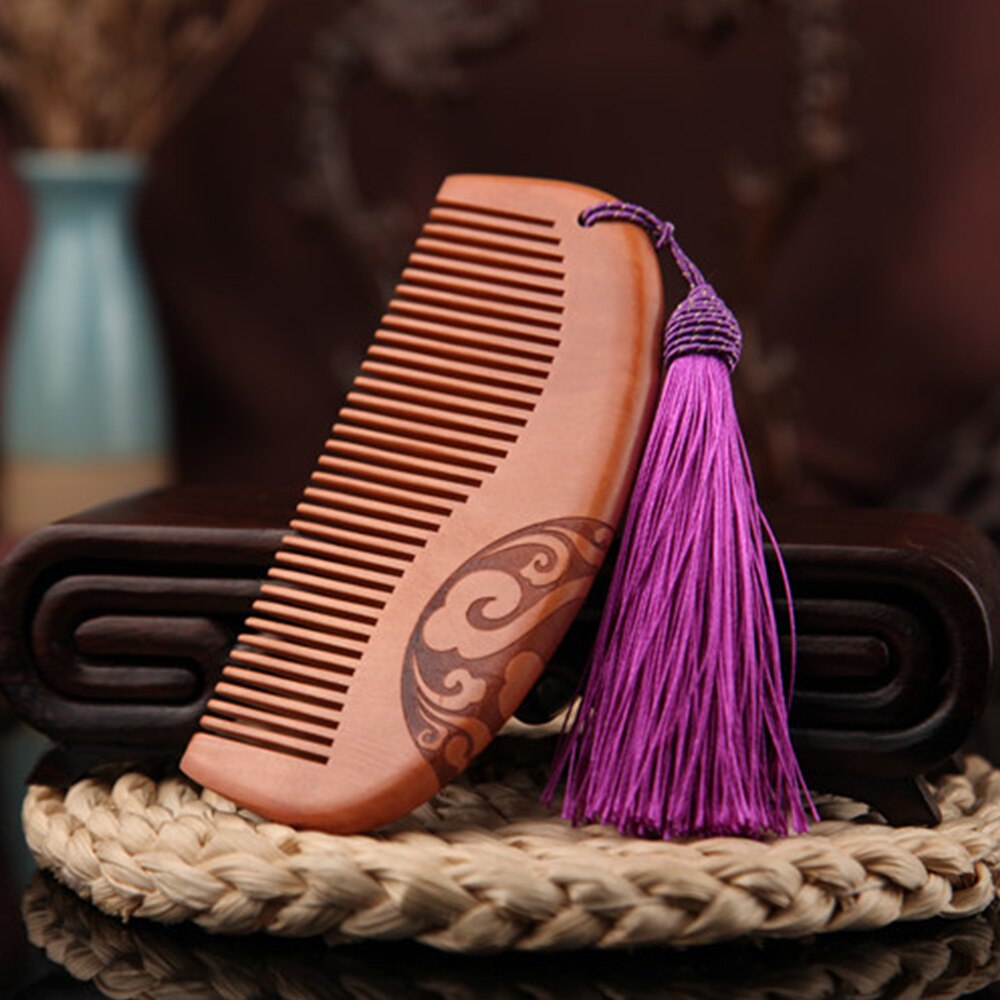 Peigne Anti-statique à gland pour fille | Peigne à Double sculpture, Fine avec brosse à cheveux de Massage pour enfants, outils de soins des cheveux