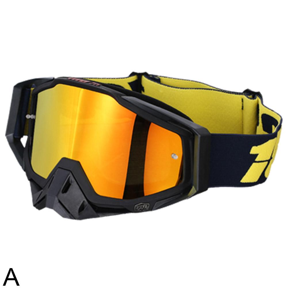 Mannen en vrouwen winddichte bril motorbril motorcross stofdicht racen fietsen skiën bril outdoor off-road fietsbril: WHITE