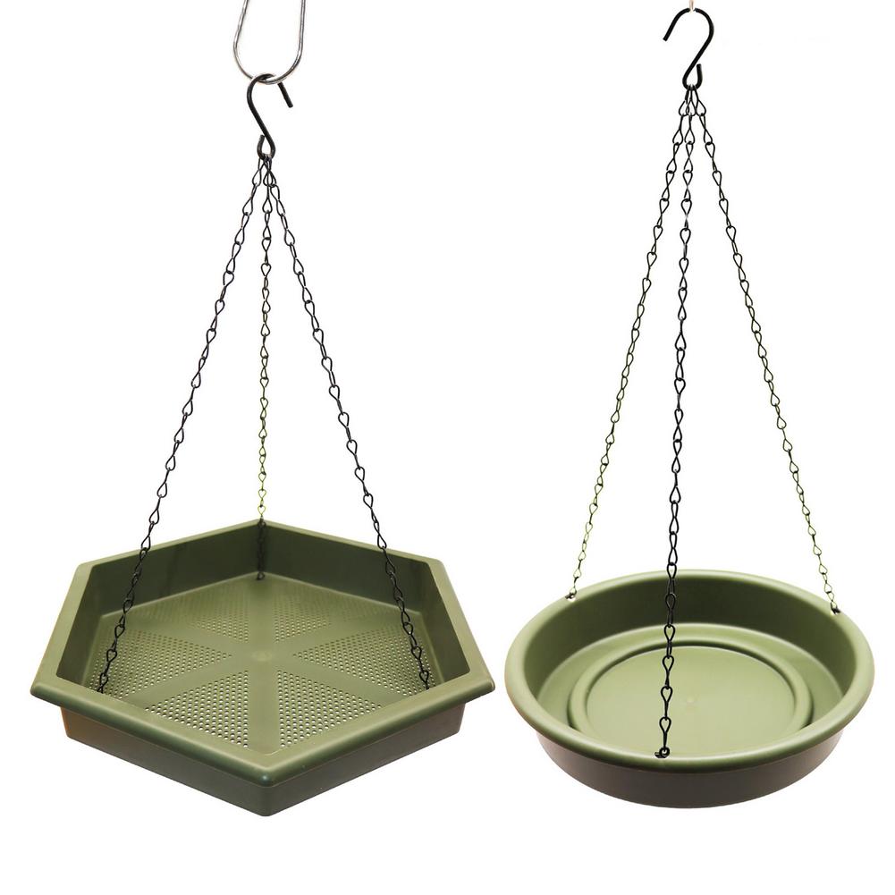 Twist Bird Bath Feeder Statue | Vintage Outdoor Garden Ornament Decoration