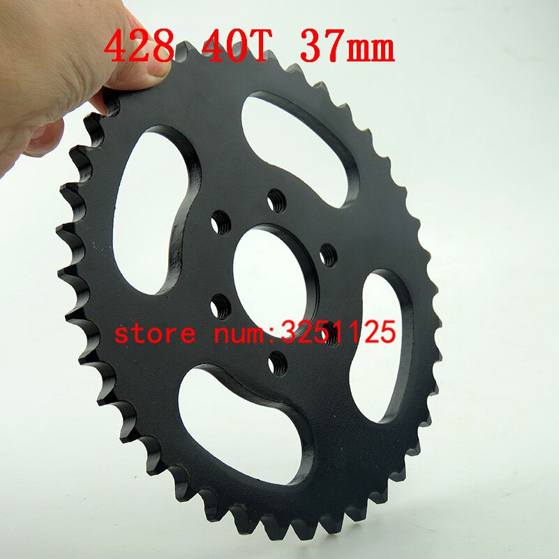 motorcycle scooter drive gear 428 big sprocket 40T tooth 37mm rear chain sprockets for 150cc 250cc ATV Quad Pit Dirt Bike Moto