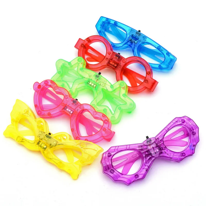 1Pcs Adult Kids LED Glasses Light Up Party Sunglasses Glow Blinds Shutter Neon Flash Carnival Cosplay Birthday Wedding Christmas