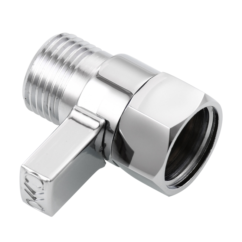 Ciencia G1/2 Shower Head Shut Off Valve Brass Water Control Valve with Short Switch for Fixed Handheld Shower Head Sprayer: Navy Blue