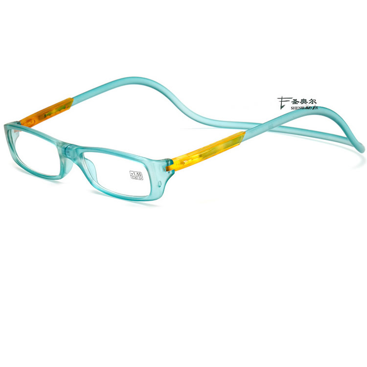 Presbyopie Brille Presbyopie Schutzbrille Stein Mann Spiegel Transparent Acetat Drehbare Auge Starke Magnetische