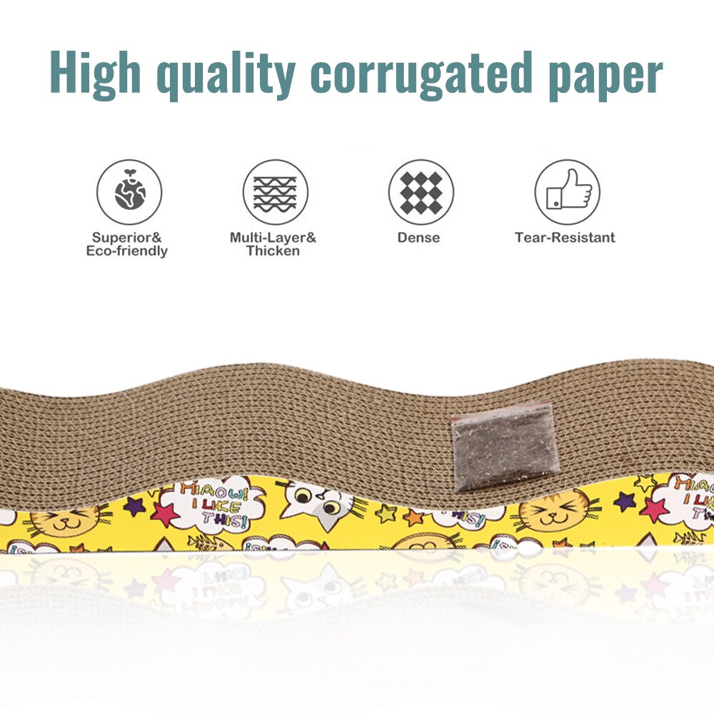 Rascador de papel corrugado para gato duradero, rascador para gatos, rascador para gatos, rascador para juegos de gatos domésticos