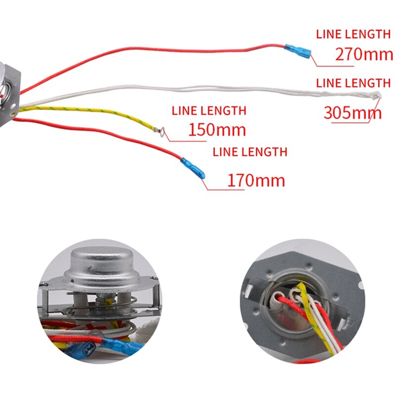 2Stck Reiskocher Thermostat, Einstellbar Bimetall Reiskocher Heizung Temperatur Regler Magnetische Stahl