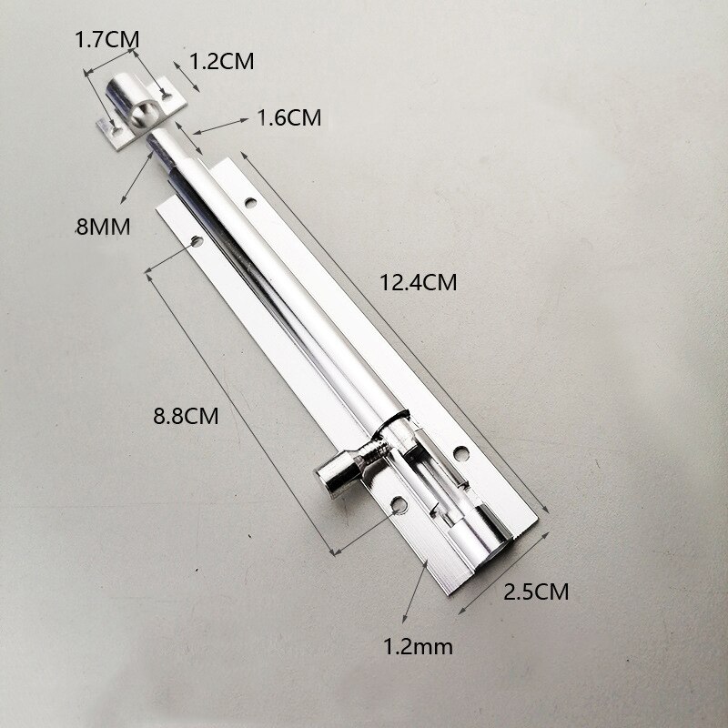 1Pc Deurslot Cast Metalen Haak Klink Home Decoratie Ornament Wc Deuren Haakse Sliding Gate Lock: 7