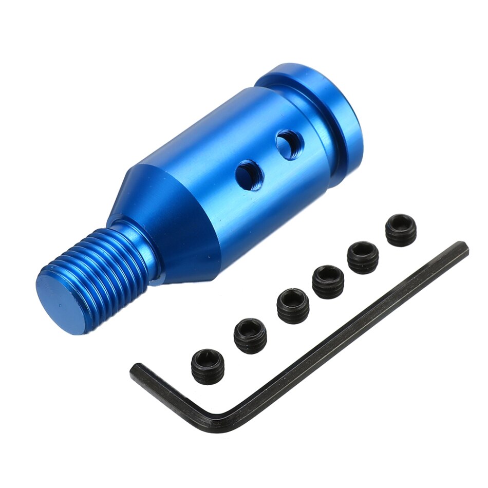 M12 × 1.25mm universal gearskifteknap af aluminium til adapter til ikke-gevindskiftere til bmw mini 4 farver: Blå