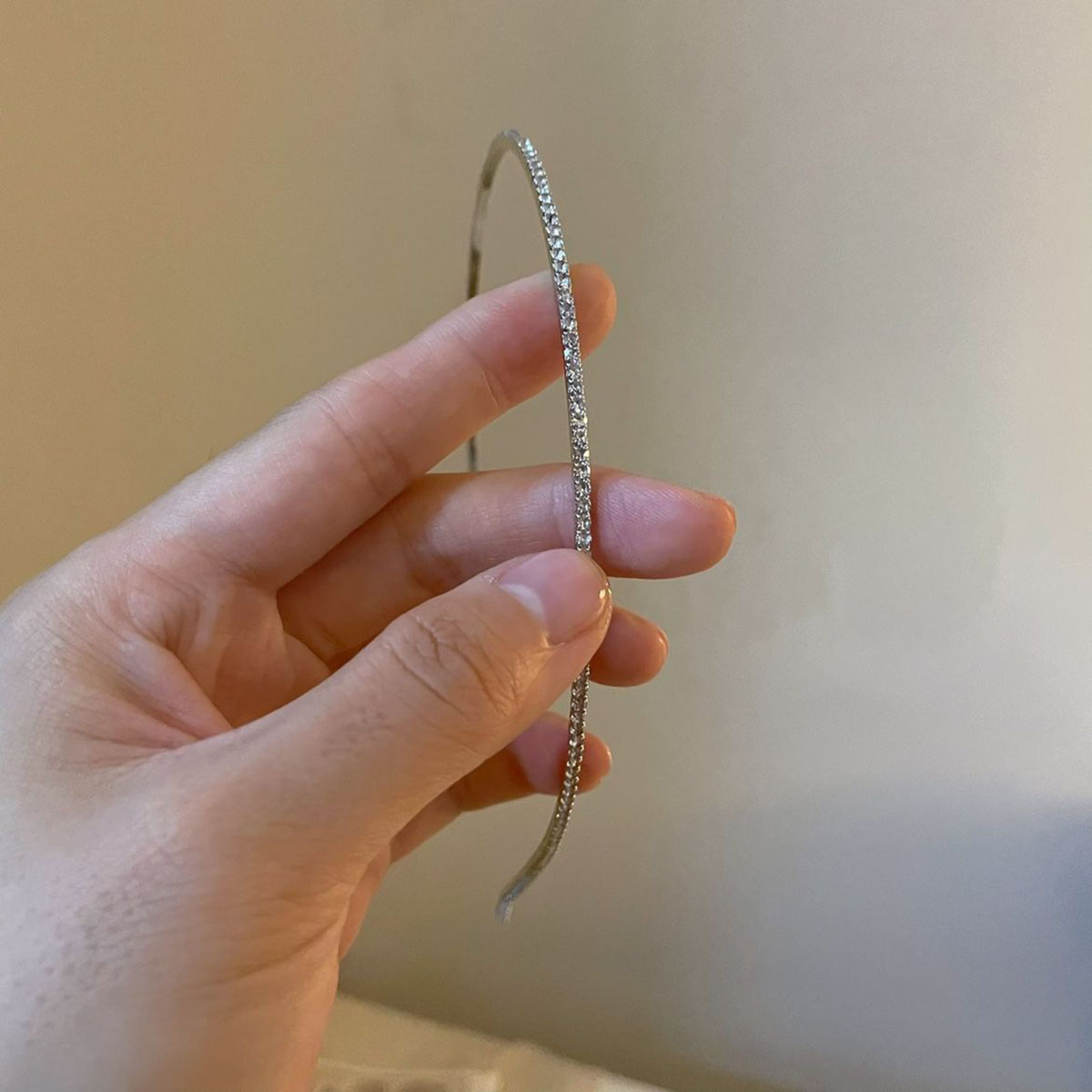 Hairband for Women Crystal Rhinestone Headband Gold Silver Color Headpiece Lady Girls Headdress Hair Accessories: green