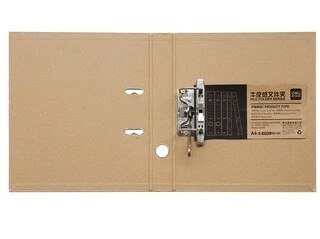 Quick Work Folder Double-hole Folder Punching Folder A4 Loose-leaf File Finishing Kraft Cowhide File Clip 2 Inch / 3 Inch